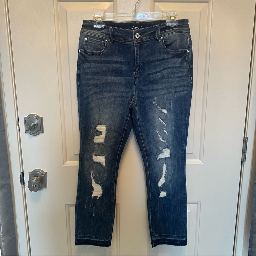 Women's I.N.C. Skinny Leg Cropped Jeans, Regular Fit, Size 6
